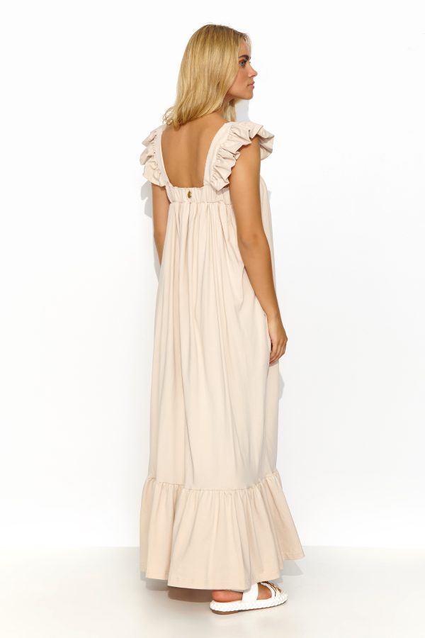 Beige Daydress...Cotton and Spandex