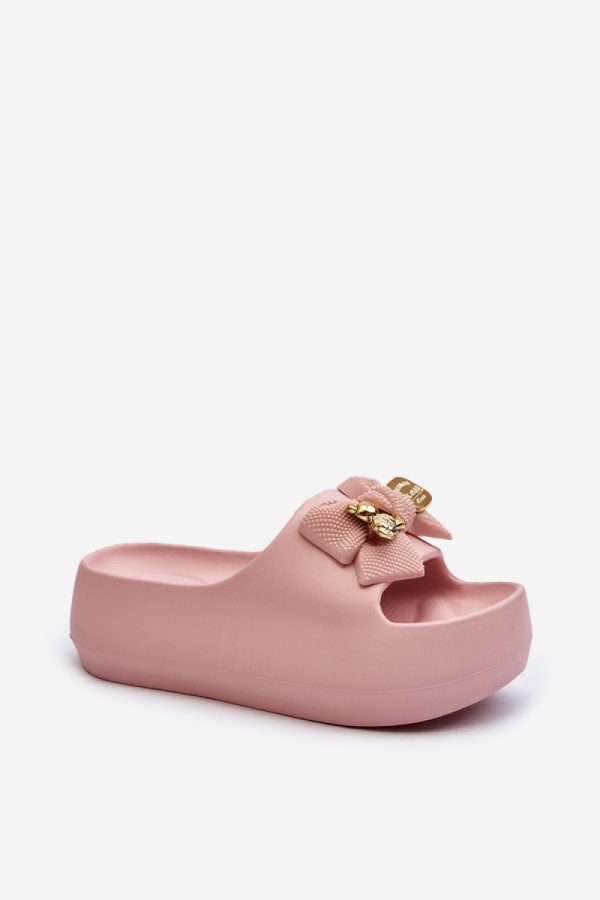 Pink Flip-flops in Sandals & Flip-Flops For Women with Fabric, Footbed and Platform Height
