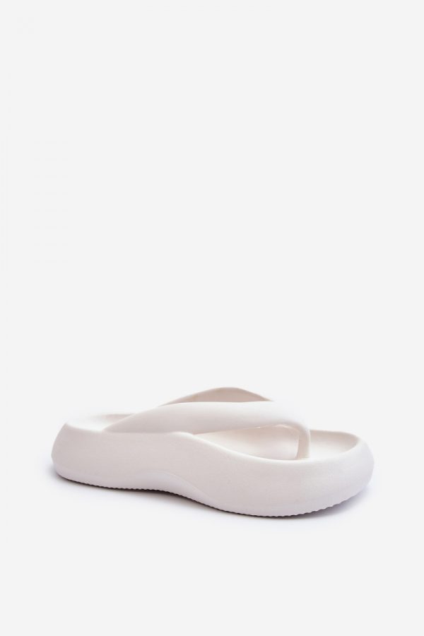 white Japanese flip-flops model 194386 Step in style