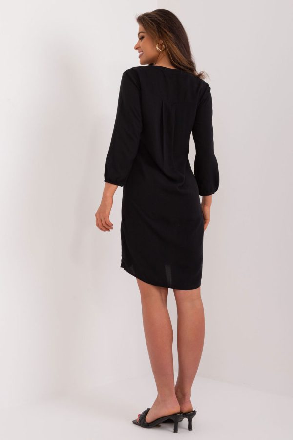Black Daydress in Day Dresses with Viscose