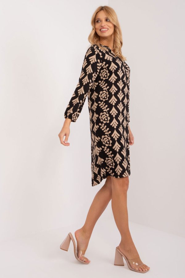 Black Daydress in Day Dresses with Viscose