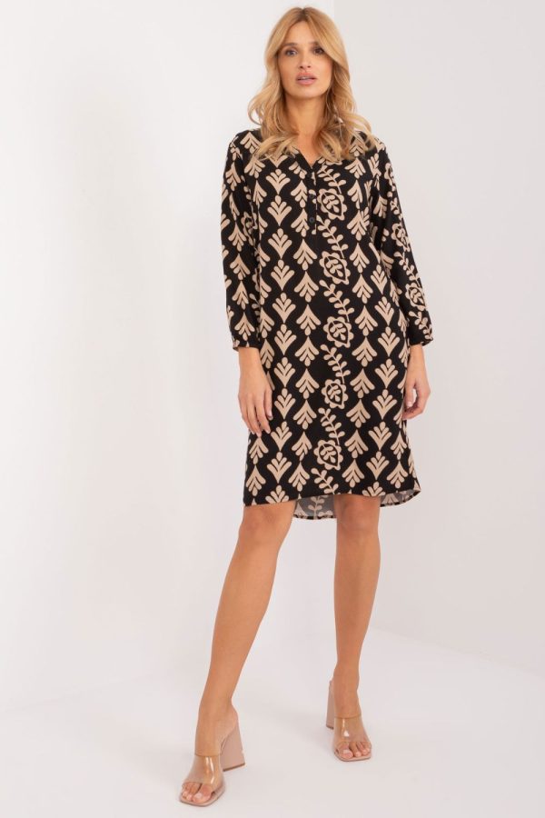 Black Daydress in Day Dresses with Viscose