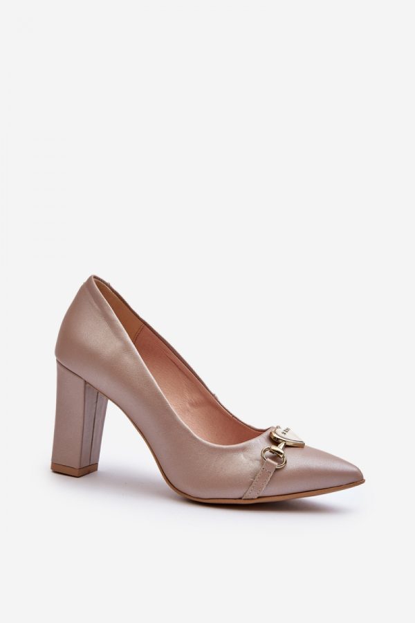pink Block heel pumps model 194664 Step in style