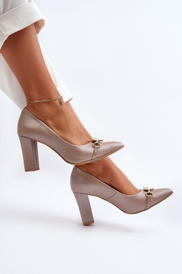 pink Block heel pumps model 194664 Step in style