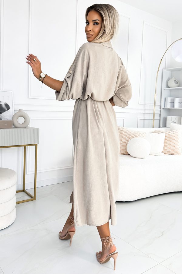 Beige Daydress 2 in Polyester