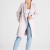 Beige Coat in Women`s Coats, Jackets with Polyester and Viscose