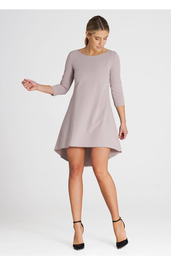 Beige Cocktail Dress in Formal Dresses, Cocktail Dresses with Polyester and Viscose