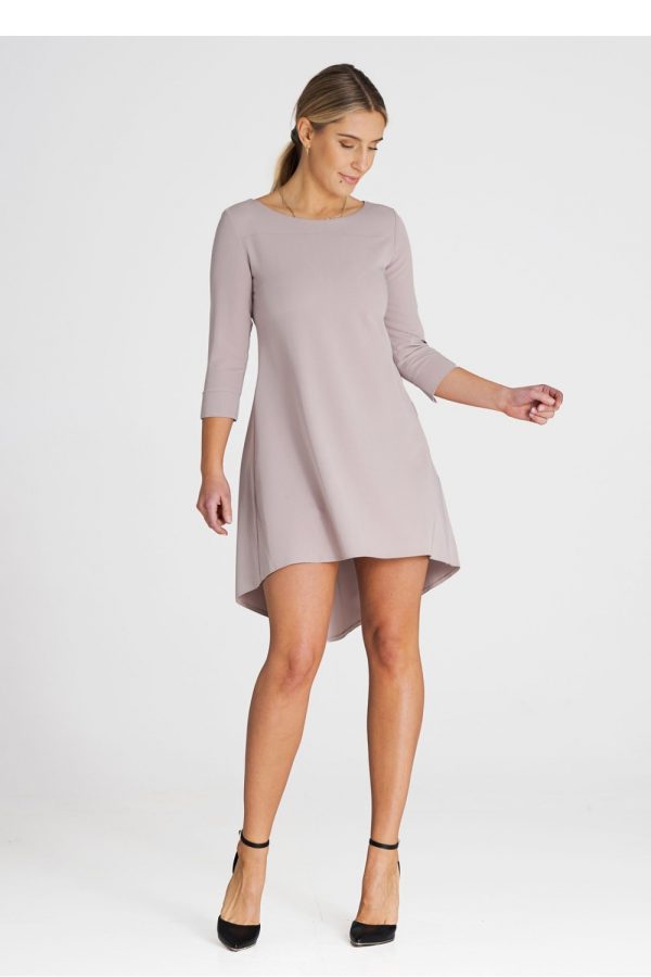 Beige Cocktail Dress in Formal Dresses, Cocktail Dresses with Polyester and Viscose