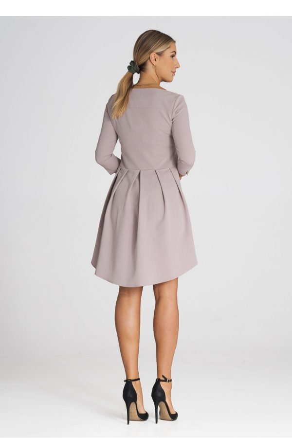 Beige Cocktail Dress in Formal Dresses, Cocktail Dresses with Polyester and Viscose