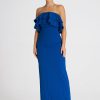 Blue Cocktail Dress in Formal Dresses, Cocktail Dresses with Spandex, Polyester and Viscose