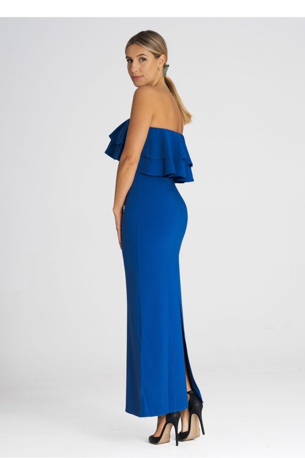 Blue Cocktail Dress in Formal Dresses, Cocktail Dresses with Spandex, Polyester and Viscose