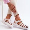 1023370.jpg White Sandals in Sandals & Flip-Flops For Women with Fabric, Footbed and Sole Height