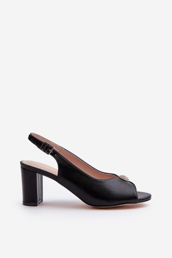 Black Sandals in Sandals & Flip-Flops For Women with Fabric, Footbed and Heel Height