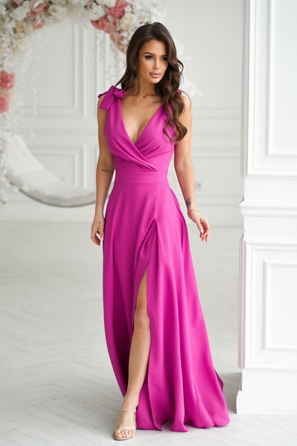 Violet Evening Dress in Evening Dresses with Polyester and Viscose