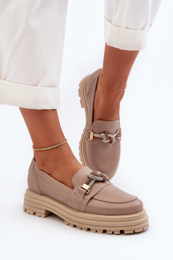 beige Mocassin model 195257 Step in style