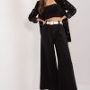 1024525 Black Women Trousers in Pants, Trousers, Shorts with Spandex and Polyester