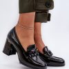 Black Heeled Low Shoes in Women`s Ankle Boots & Booties with Fabric, Footbed, Upper Height and Heel Height