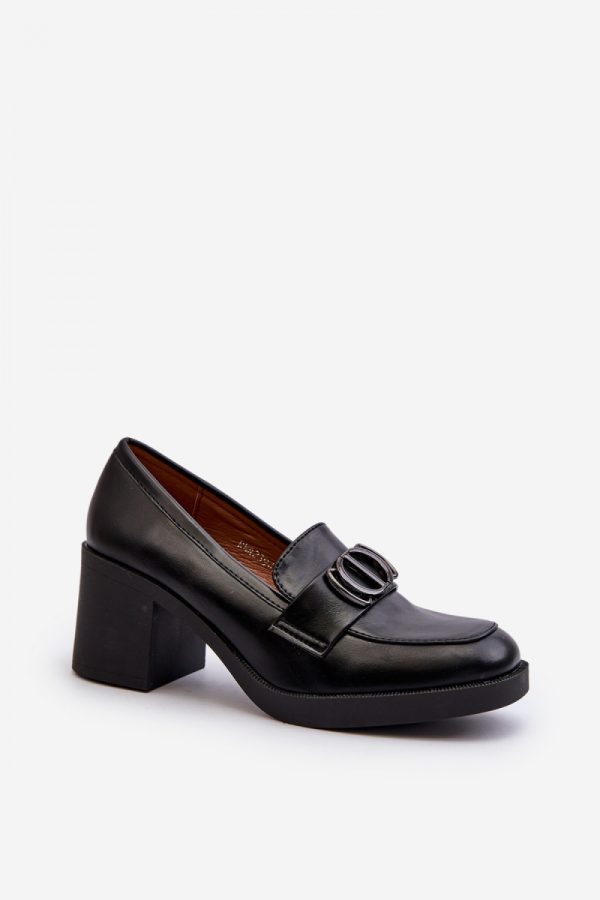 Black Heeled Low Shoes in Women`s Ankle Boots & Booties with Fabric, Footbed, Upper Height, Heel Height and Platform Height