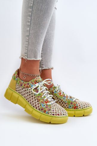 Green Half Shoes in Women`s Ankle Boots & Booties with Fabric, Footbed, Upper Height and Sole Height