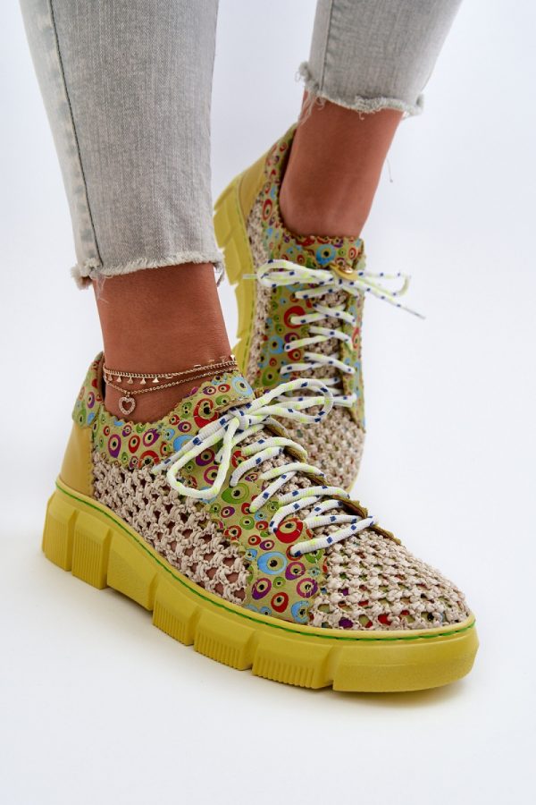 Green Half Shoes in Women`s Ankle Boots & Booties with Fabric, Footbed, Upper Height and Sole Height