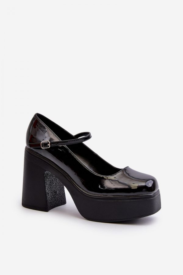 black Half shoes model 195410 Step in style