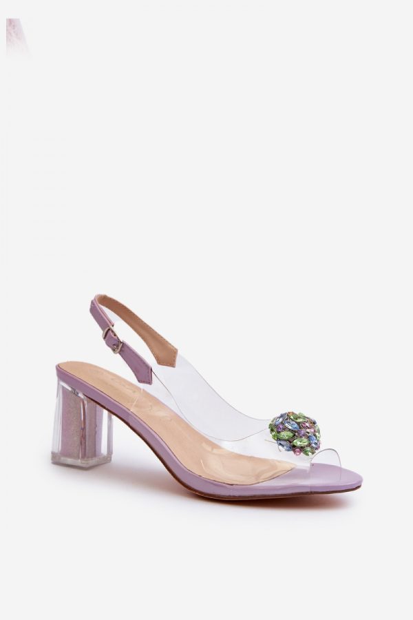 violet Heel sandals model 195423 Step in style