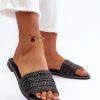 1024857.jpg Black Flip-flops in Sandals & Flip-Flops For Women with Fabric, Footbed and Heel Height