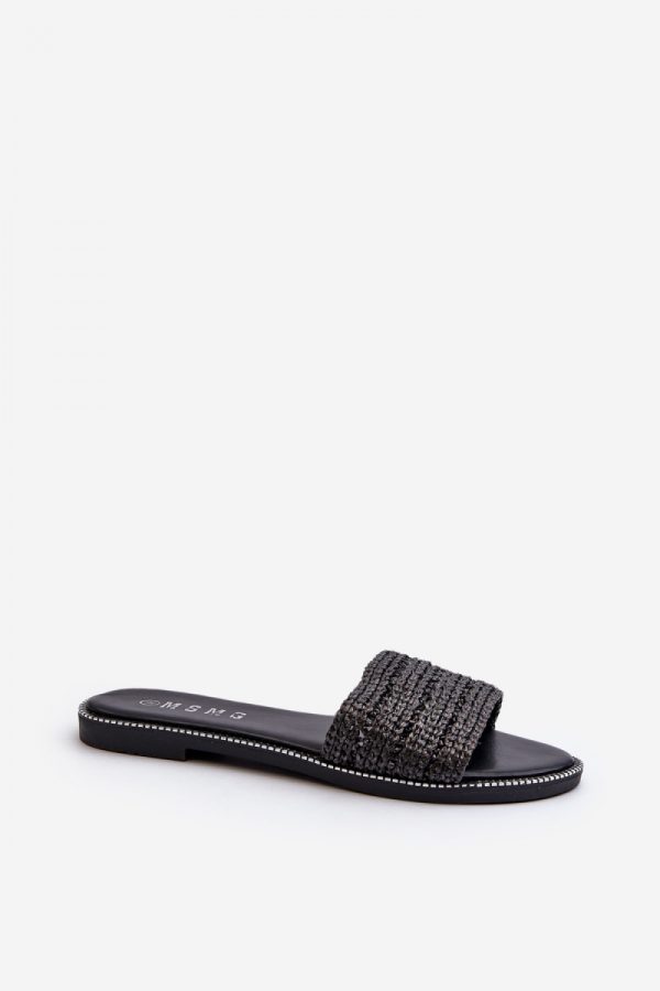 Black Flip-flops in Sandals & Flip-Flops For Women with Fabric, Footbed and Heel Height