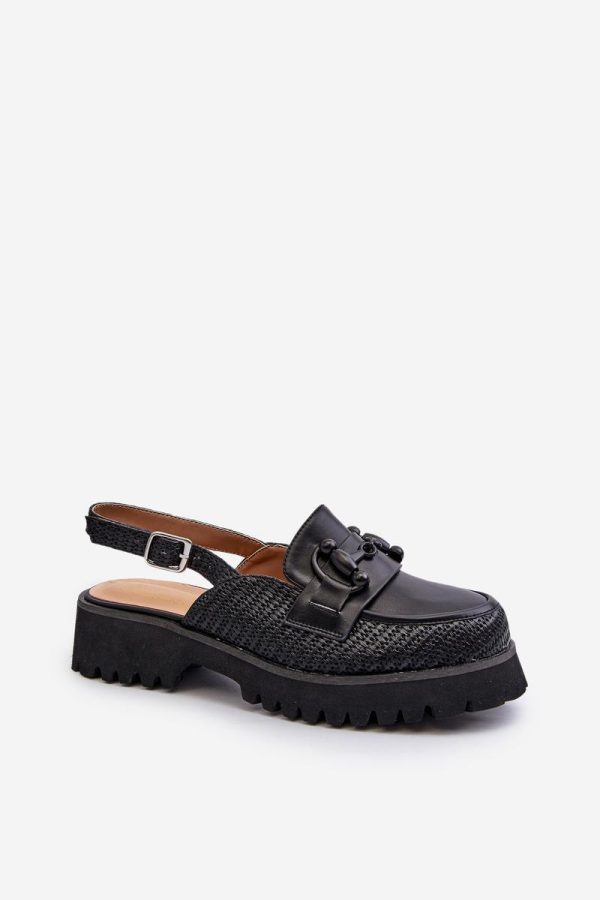 black Heel sandals model 195553 Step in style