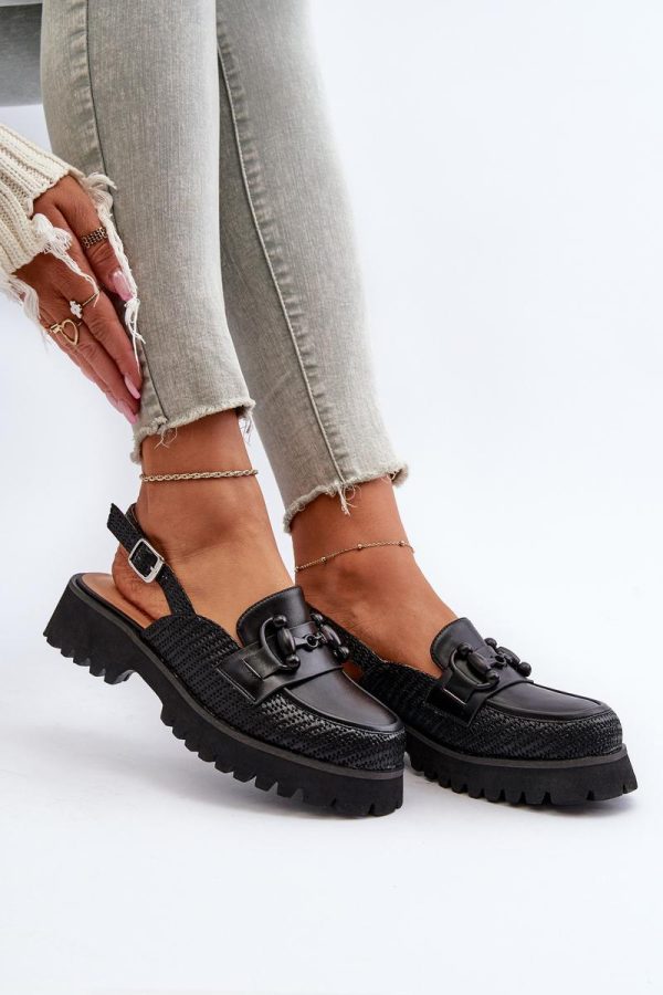 black Heel sandals model 195553 Step in style