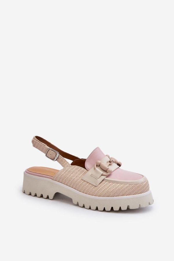 beige Heel sandals model 195556 Step in style
