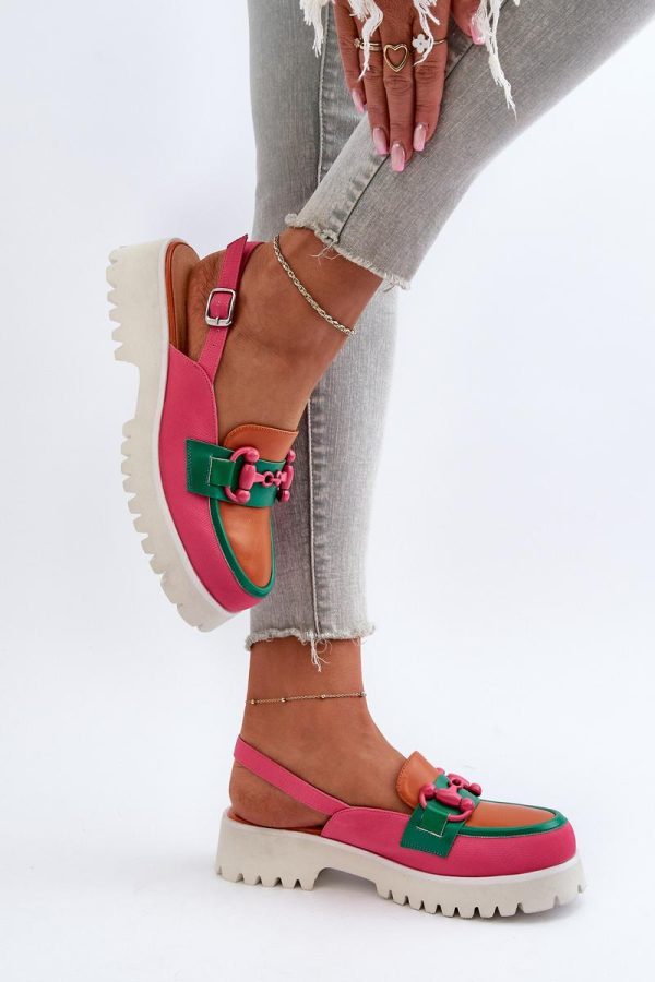 Orange Heel Sandals in Sandals & Flip-Flops For Women with Fabric, Footbed, Heel Height and Platform Height