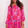 1026049 Pink Daydress in Day Dresses with Polyester and Viscose