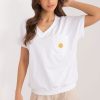 White Blouse in Women`s Blouses, Tunics with Cotton and Spandex