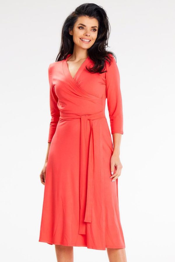 Pink Daydress in Day Dresses with Spandex and Viscose