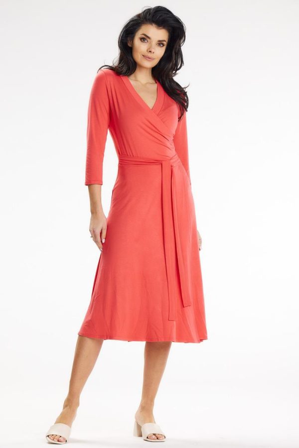 Pink Daydress in Day Dresses with Spandex and Viscose