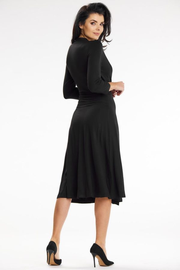 Black Daydress in Day Dresses with Spandex and Viscose