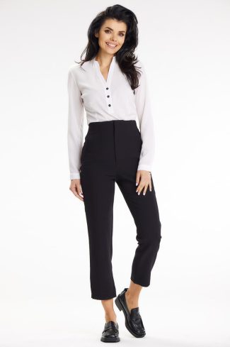 White Blouse in Women`s Blouses, Tunics with Spandex and Polyester