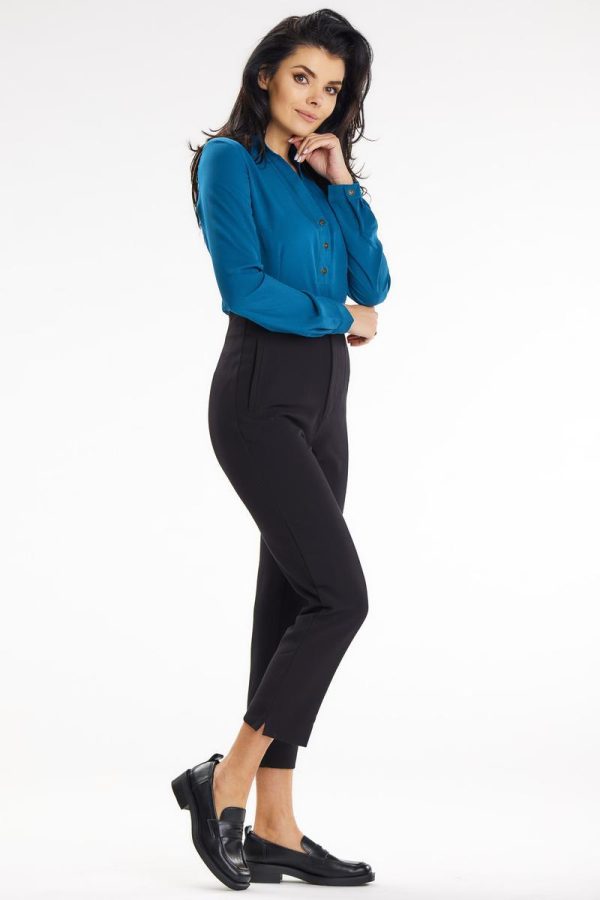 Blue Blouse in Women`s Blouses, Tunics with Spandex and Polyester