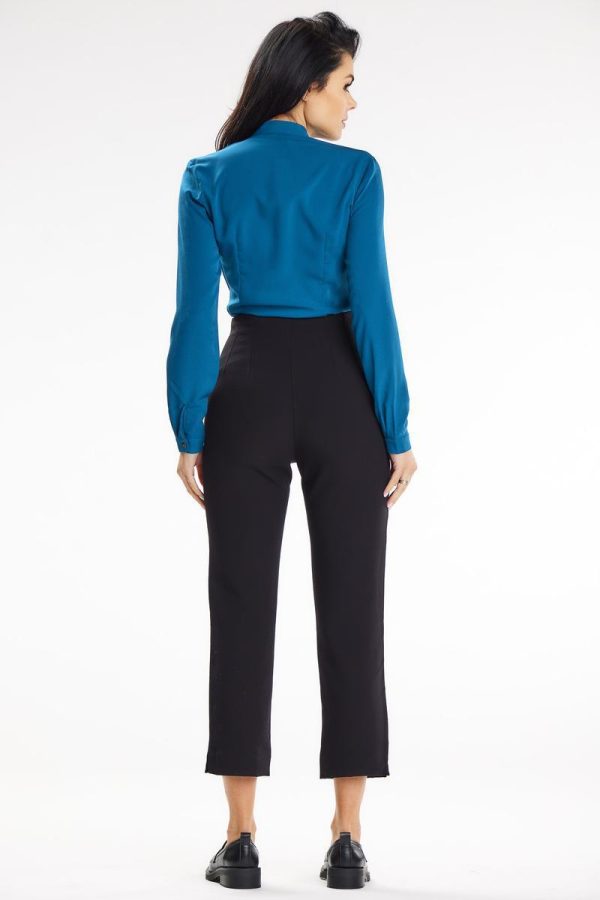 Blue Blouse in Women`s Blouses, Tunics with Spandex and Polyester