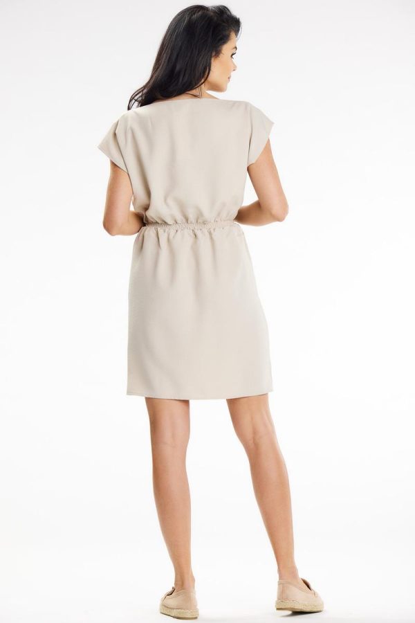 Beige Daydress in Day Dresses with Len and Polyester