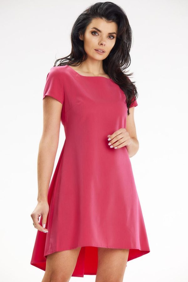 Pink Daydress in Day Dresses with Spandex, Polyester and Viscose