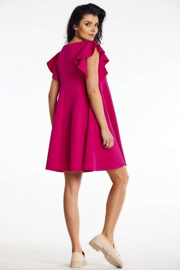 Pink Cocktail Dress in Formal Dresses, Cocktail Dresses with Spandex and Polyester