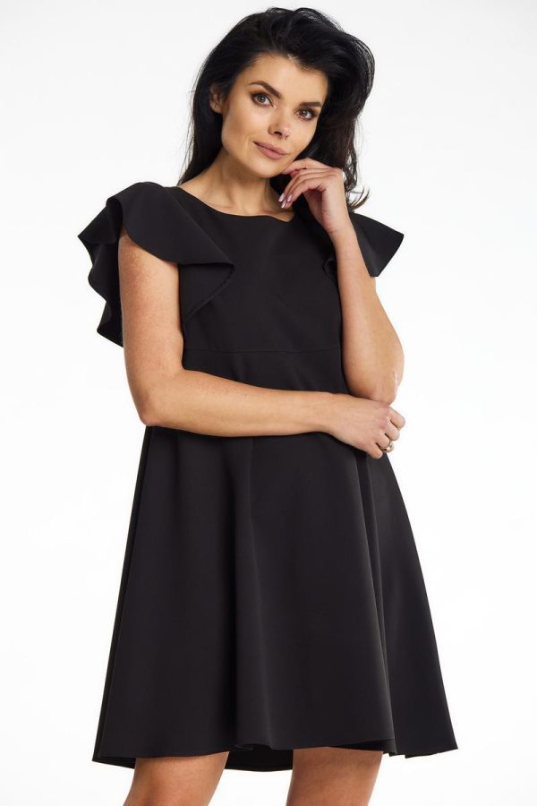 Black Cocktail Dress in Formal Dresses, Cocktail Dresses with Spandex and Polyester
