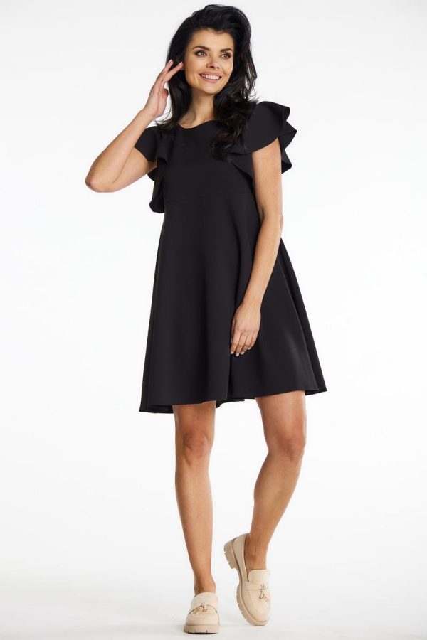 Black Cocktail Dress in Formal Dresses, Cocktail Dresses with Spandex and Polyester
