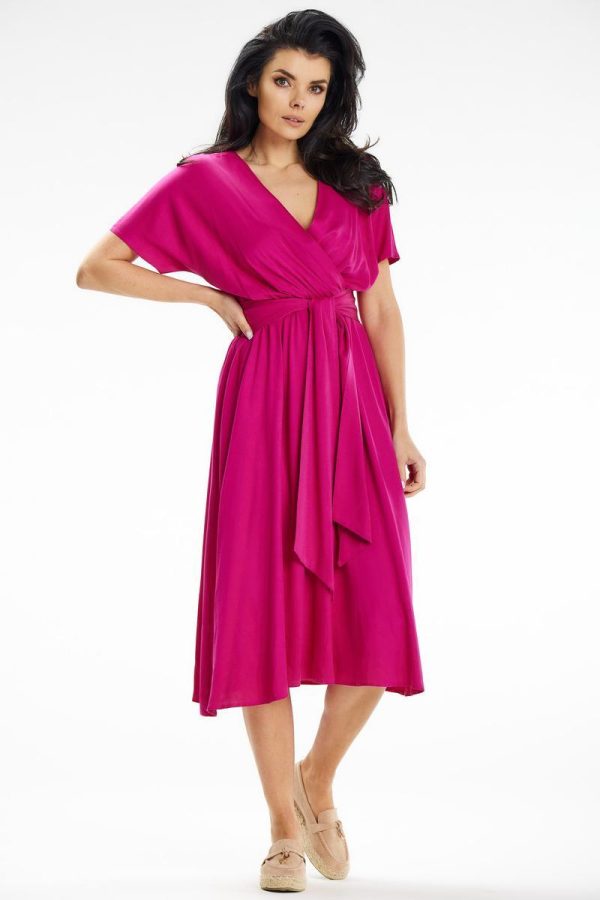Pink Daydress in Day Dresses with Spandex and Viscose