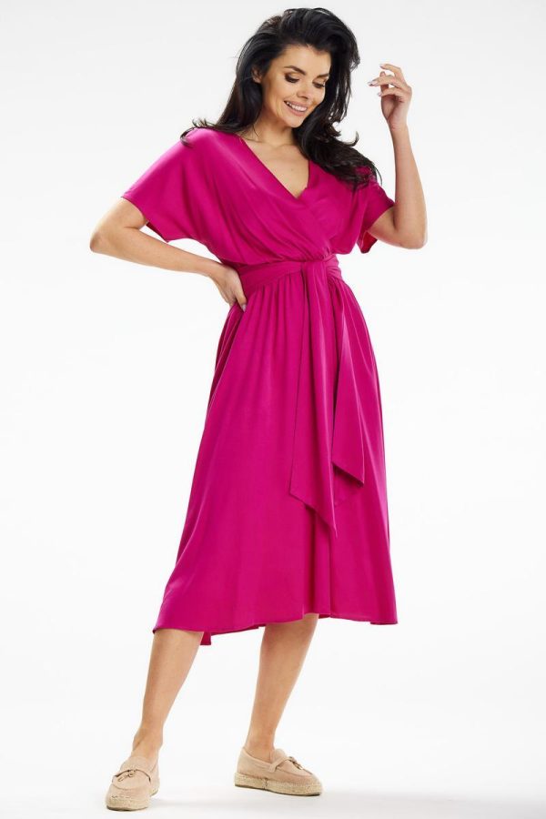 Pink Daydress in Day Dresses with Spandex and Viscose