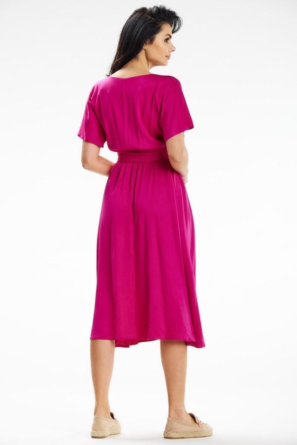 Pink Daydress in Day Dresses with Spandex and Viscose