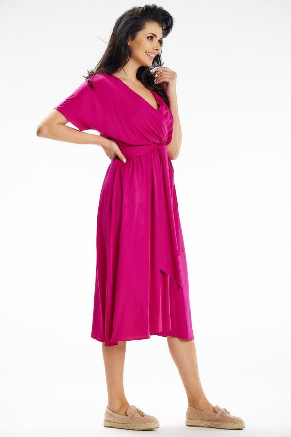 Pink Daydress in Day Dresses with Spandex and Viscose