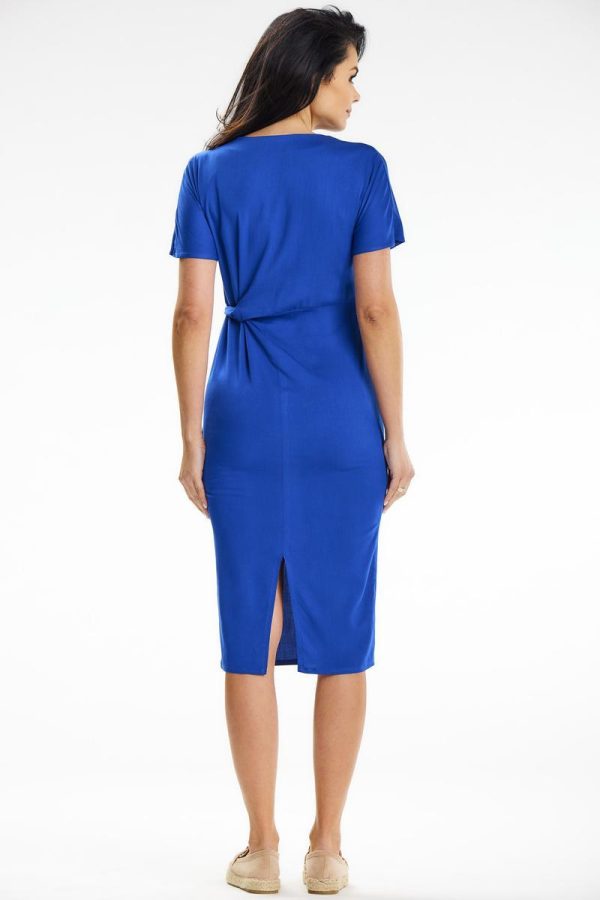 Blue Daydress in Day Dresses with Spandex and Viscose